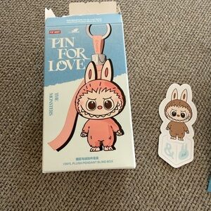 Popmart Labubu pin for love &